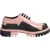 Dolce & Gabbana Licht Poederroze Zwarte Leren Veterschoenen