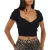 Brave Soul Dames/Dames Sweetheart Gewaad Top (Zwart)