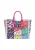 ebeeza Shopper  azuur / groen / fuchsia / zwart