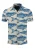 Key Largo Overhemd ‘Sardines’  lichtbeige / ultramarine blauw