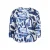 Zhenzi gebloemde top blauw