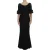 Dolce & Gabbana Vrouwen Zwart Bloemen Kanten Lange Bodycon Maxi Jurk
