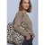 Gevoerde shopper met luipaardprint