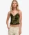 Flocked Mesh Cami Top Green