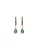 Luxenter Oorbellen ‘Intheon’  goud / groen