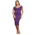 Plissé Scuba Midi Jurk Bardot Dames Goddiva