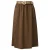 s.Oliver midi rok met linnen – bruin