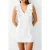 French Connection Frill Vee Tailored Dress Short Summer White