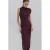 Mango off shoulder jurk donkerrood