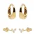 KARMA Jewelry gold plated oorbellen Fay – set van 2