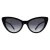Banana Republic Cat Eye Dames Zwart Donkergrijs Gradiënt BR 3002/S