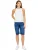 Enzo | Lange Denim Shorts voor dames