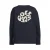 Me & My Monkey rechtvallende longsleeve met backprint – donkerblauw