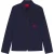 Hugo Heren Logo Katoenen Overshirt (Marine)