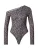 ABOUT YOU Shirt body ‘Clarissa’  ecru / chocoladebruin / zwart