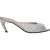 De Attico Grijze Satijnen Stiletto Hakken Sandalen