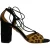 Aquazzura Austin Vetersandalen in Animal Print Bovenmateriaal van Kalfsleer