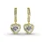 Only Love Oorbellen – Goud en Kristal