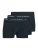 JACK & JONES Boxershorts ‘JACCONOR’  donkerblauw / jade groen / wit