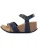 Bayton Sandalen met riem ‘Minorque’  navy / goud