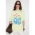 Oversized T-shirt met print en ronde hals