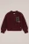 WE Fashion – Meisjes gebreid vest met patches – Regular fit – Bordeauxrood –