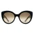 Salvatore Ferragamo Cat Eye Womens Zwart Gancini Grijs SF964S