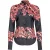PINKO Criminale Camicia Raso St. Riga Tropicale Black/red Multi