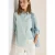 Cecil Dames Gestreepte seersucker blouse in Groen