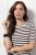 Studio Anneloes Luna Ssl Stripe Pullover 13060 Trui 1187 Off White/espresso