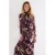 Tramontana bodycon jurk met print – paars