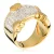 Orphelia Dames 925 Sterling Zilveren Ring – Goud ZR-3605-GOLD