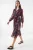 V-hals Midi-jurk met knoopsluiting