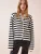 Happiness İstanbul Gebreid vest  ecru / zwart