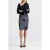 French Connection Jamie Tailored Floral Skirt Charcoal Grey Black