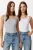 Fitted U-hals Gebreide 2-Pack Tanktop