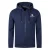 Aquascutum Heren Actieve Kleine Logo Volledige Rits Hoodie (Marineblauw)