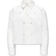 Only Kogclara life short emb shirt wvn off-white