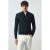 Mango Man wollen relaxed fit gebreide trui – marineblauw