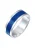 KUZZOI Ring  blauw / zilver