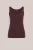 WE Fashion – Dames singlet van katoenmix – Regular fit – Aubergine – Katoen –