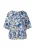 s.Oliver Blouse  crème / camel / royal blue/koningsblauw
