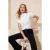 TRENDYOLMİLLA Dames Ecru Effen Kort Regular fit Blouses