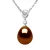 DROP zoetwater parel sieraden 9-10 mm Chocolate 925