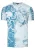 T-shirt met V-hals en all-over skull- en slangprint en suède details