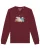 Watapparel Sweatshirt ‘Night & Clouds’  gemengde kleuren / bourgogne