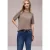 Street One Dames Shirt met contrastdetail in Bruin
