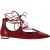 Aquazzura Christhy Laarzen met Veters in Rode Leer