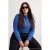Trendyol Curve Dames Blauw Effen Lang Getailleerd Grote maten Overhemden
