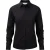 Russell Collection Dames/Dames Katoen Popeline Shirt Met Lange Mouwen (Zwart)